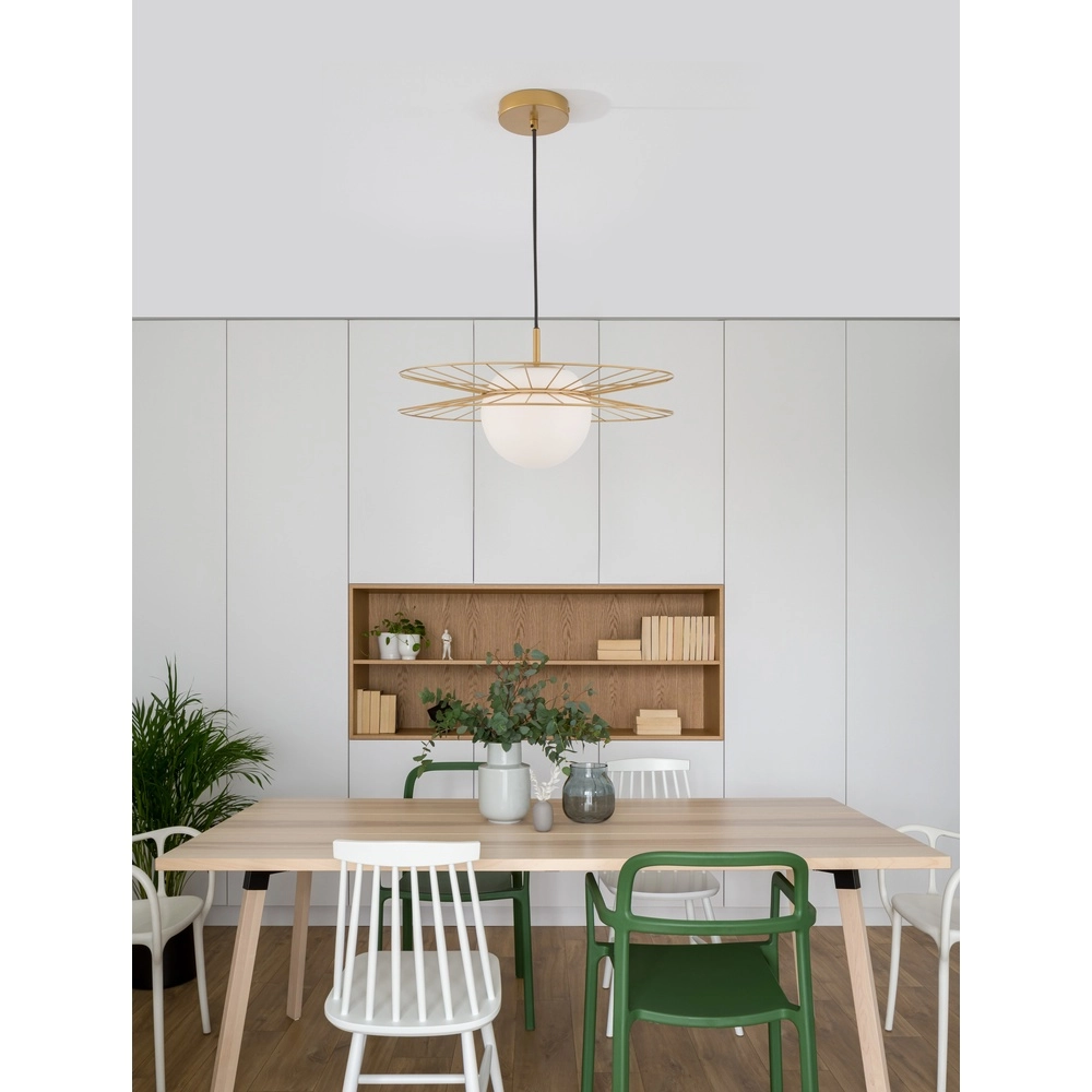 Suspension dorée Ellery Ø 45cm