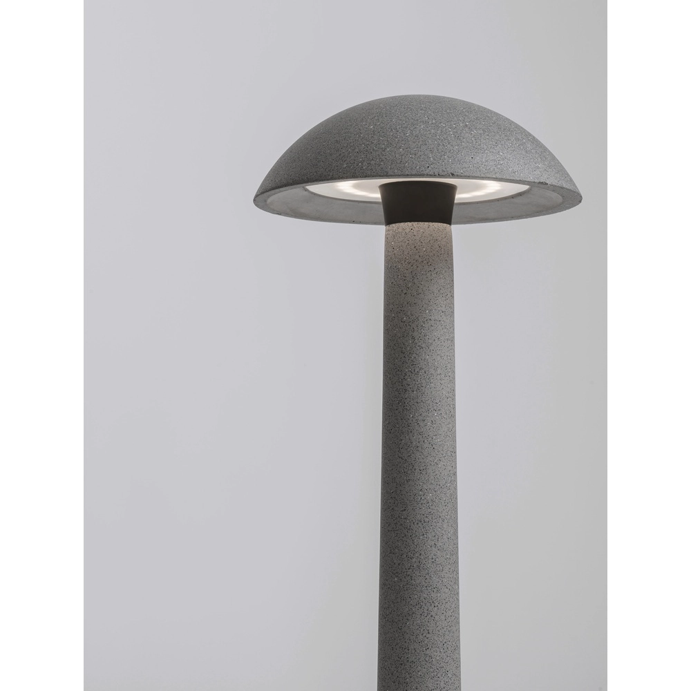 Lampe de jardin ronde Tura gris béton 55cm Lyora 5212017454645
