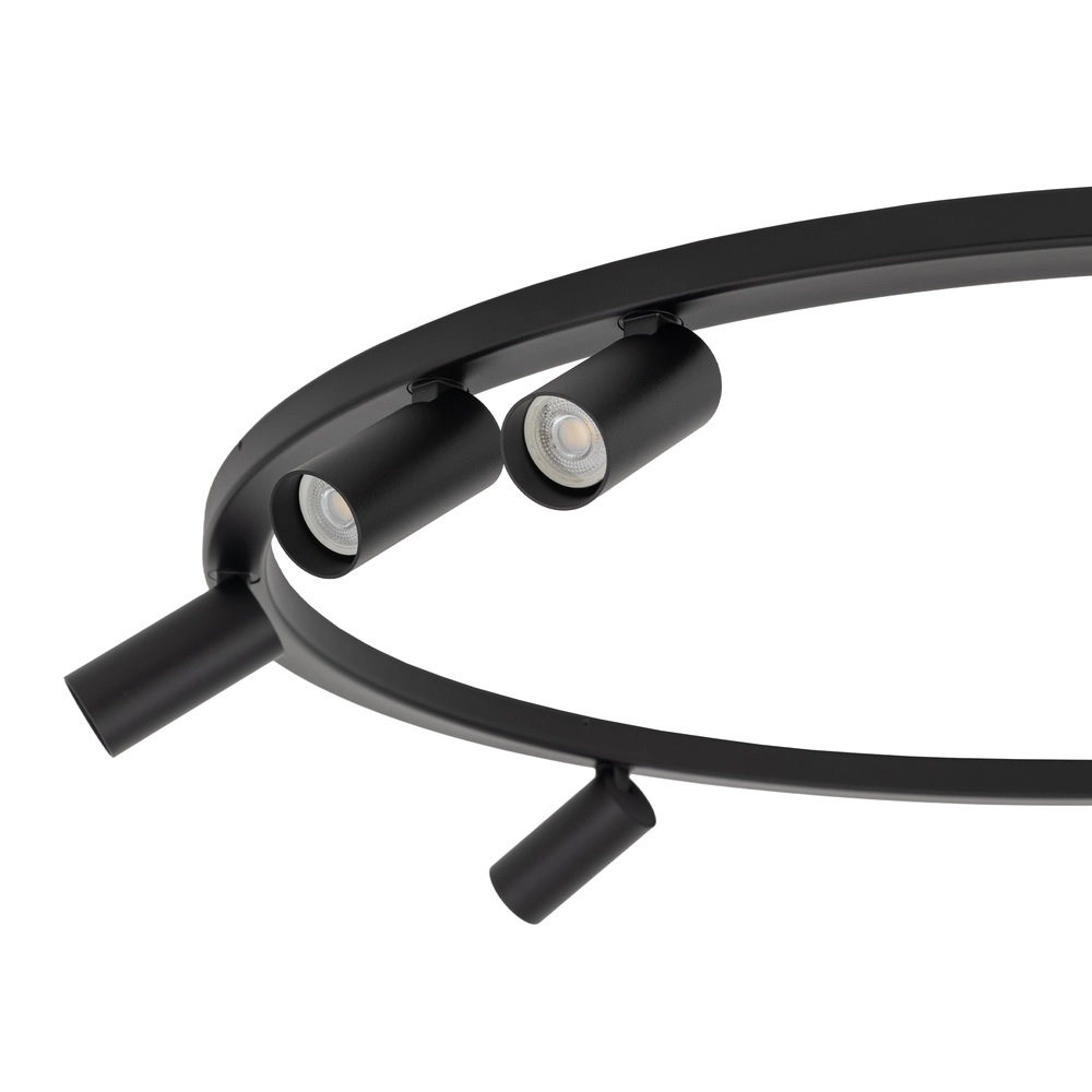 Projecteurs circulaires montés en surface Fourty 7x GU10 - noir Lyora 5903139119443