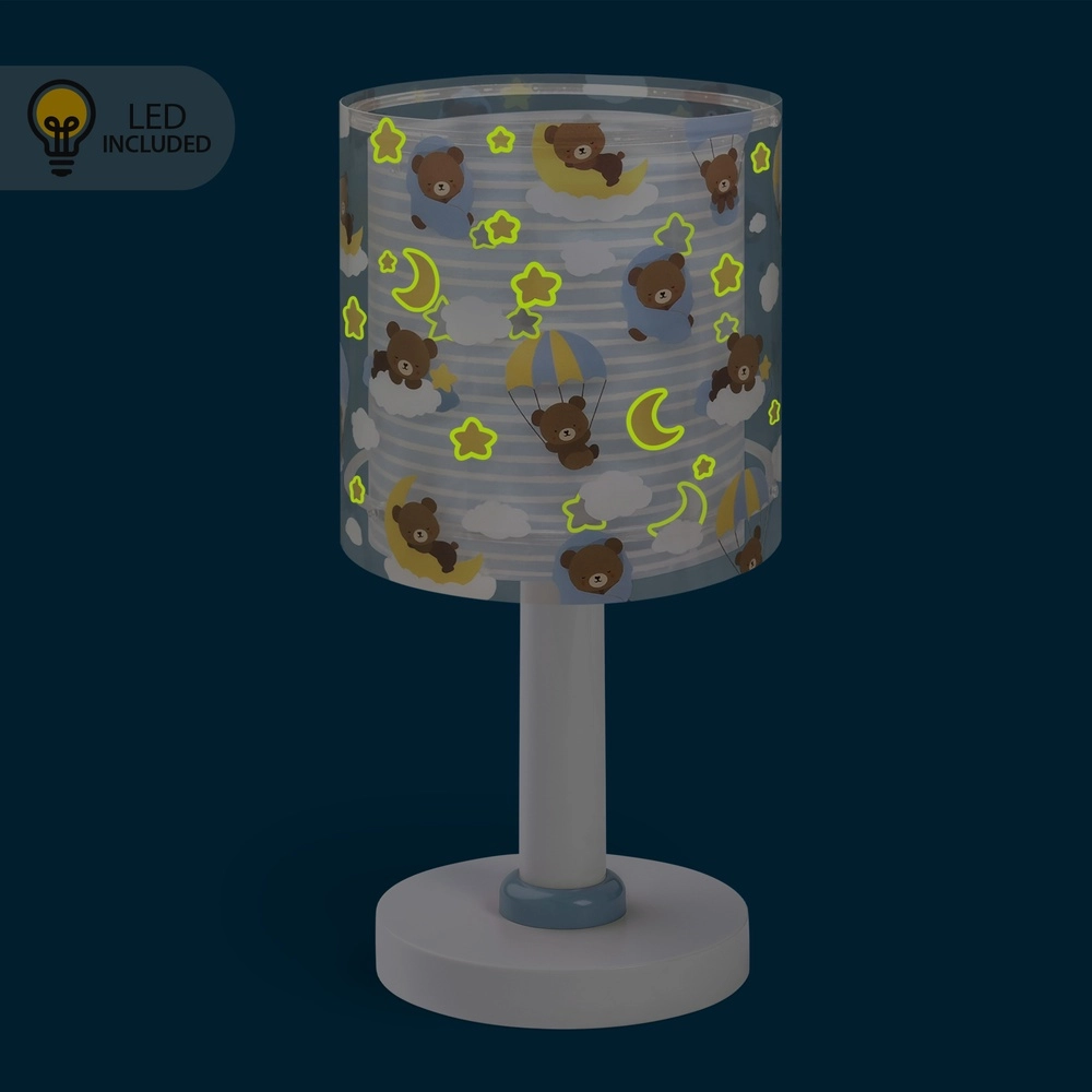 Lampe de table pour chambre d’enfant Baby Teddy bleu Dalber 8420406002170
