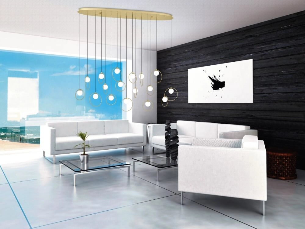 Lampe à suspension ovale Portocolom 148 cm Stars of Light 9008606270613