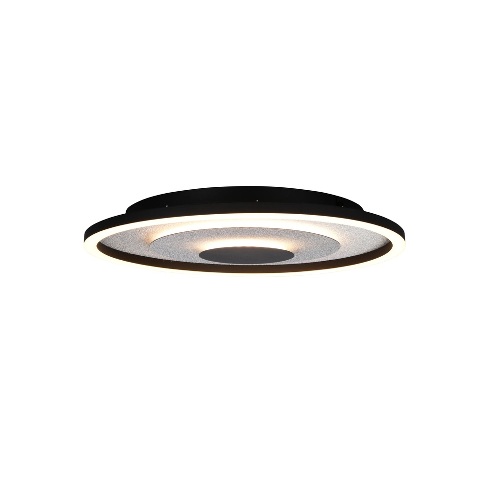 Lampe de plafond Yomo Rond noir Trio 4017807704457