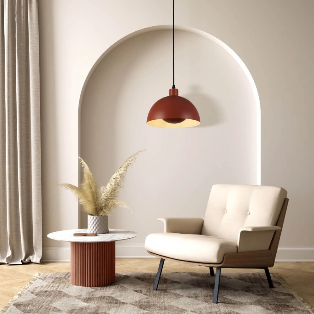 Suspension orange Mars Abat-jour 20cm de haut Searchlight 5053423274287