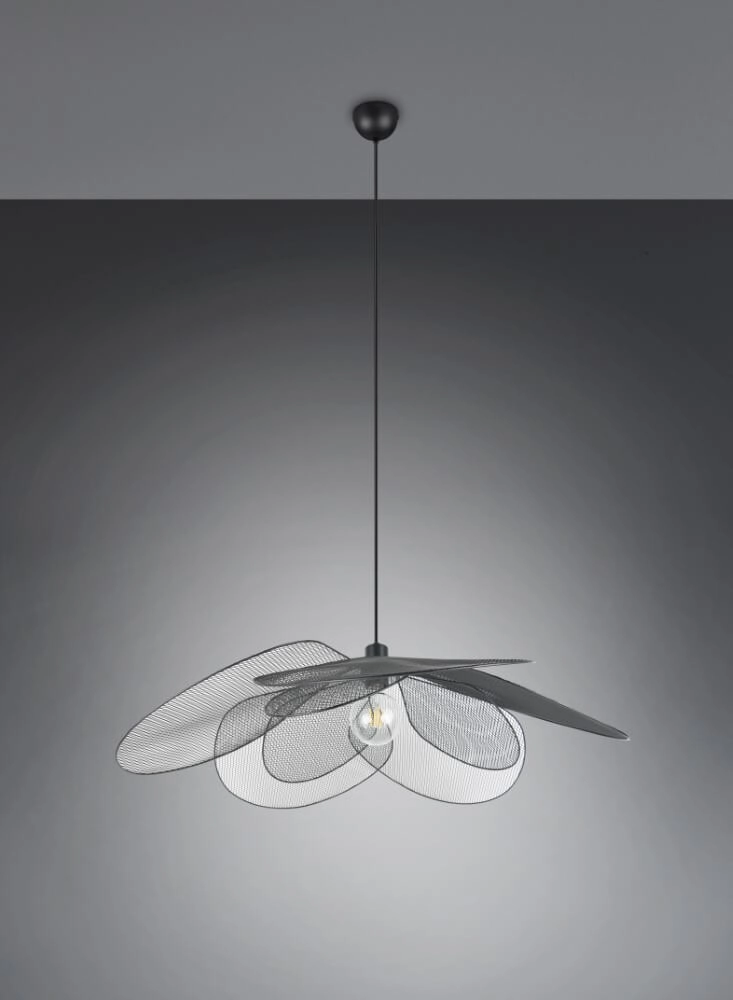 Grande suspension bohème Fleure Ø 87cm noir Trio 4017807637731