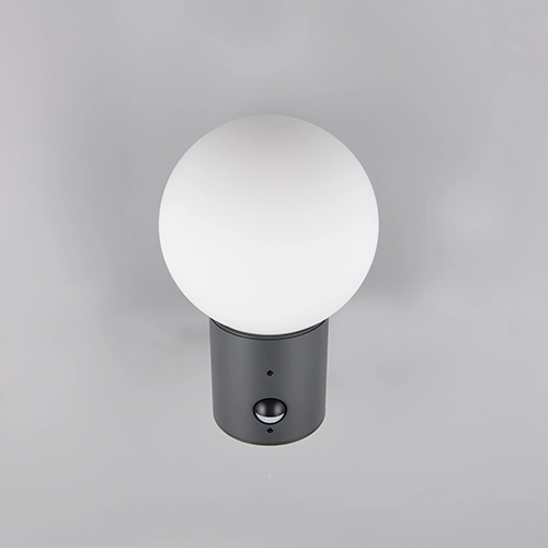 Lampe murale en sphérie Mures anthracite avec capteur Trio 4017807687200