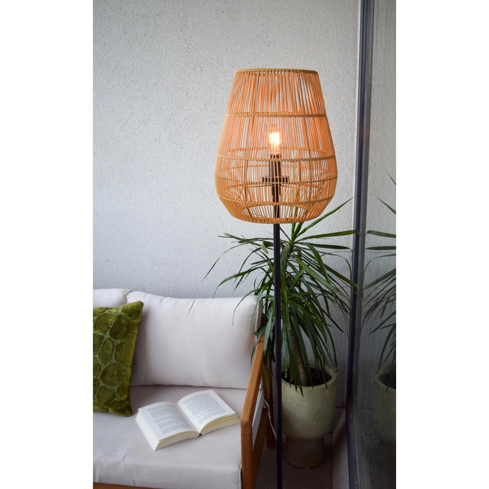 Lampe de pied Nerida rotin IP44 - Ø 35cm Lucide 5411212031914