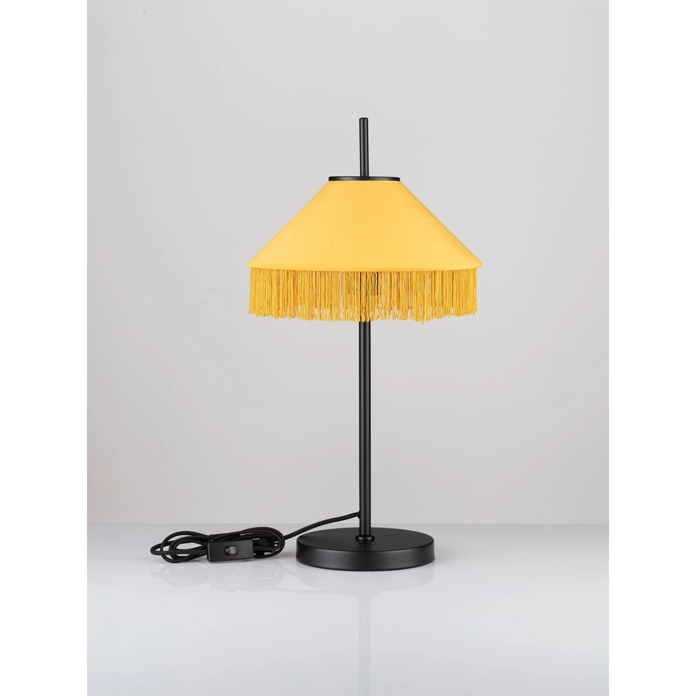 Lampe de table Tiffany Velvy jaune Lyora 5212017493798