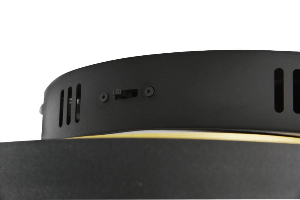 Plafonnier à intensité variable Caya or avec du noir Trio 4017807541953