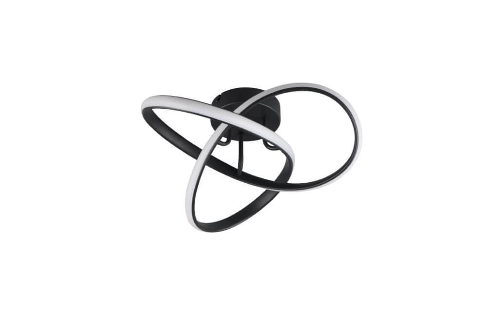 Plafonnier design Meo noir Trio 4017807600278
