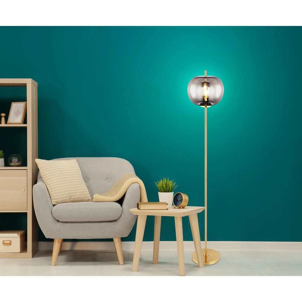 Lampadaire doré Blacky I seulement Ø 30cm Globo 9007371422043