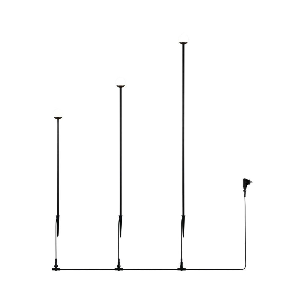 Lampe de jardin Scoop Noir Trio 4017807697599