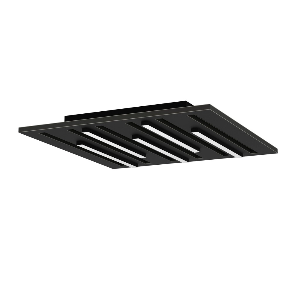 Éclairage de plafond intelligent Pitrignani-Z Carré 38 x 38 cm Noir