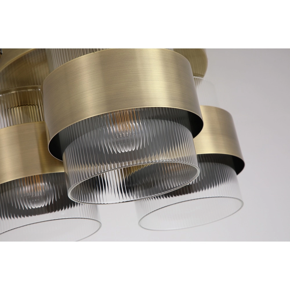 Lampe de plafond Royal Laiton ancien à trois lumières Searchlight 5,05342E+12