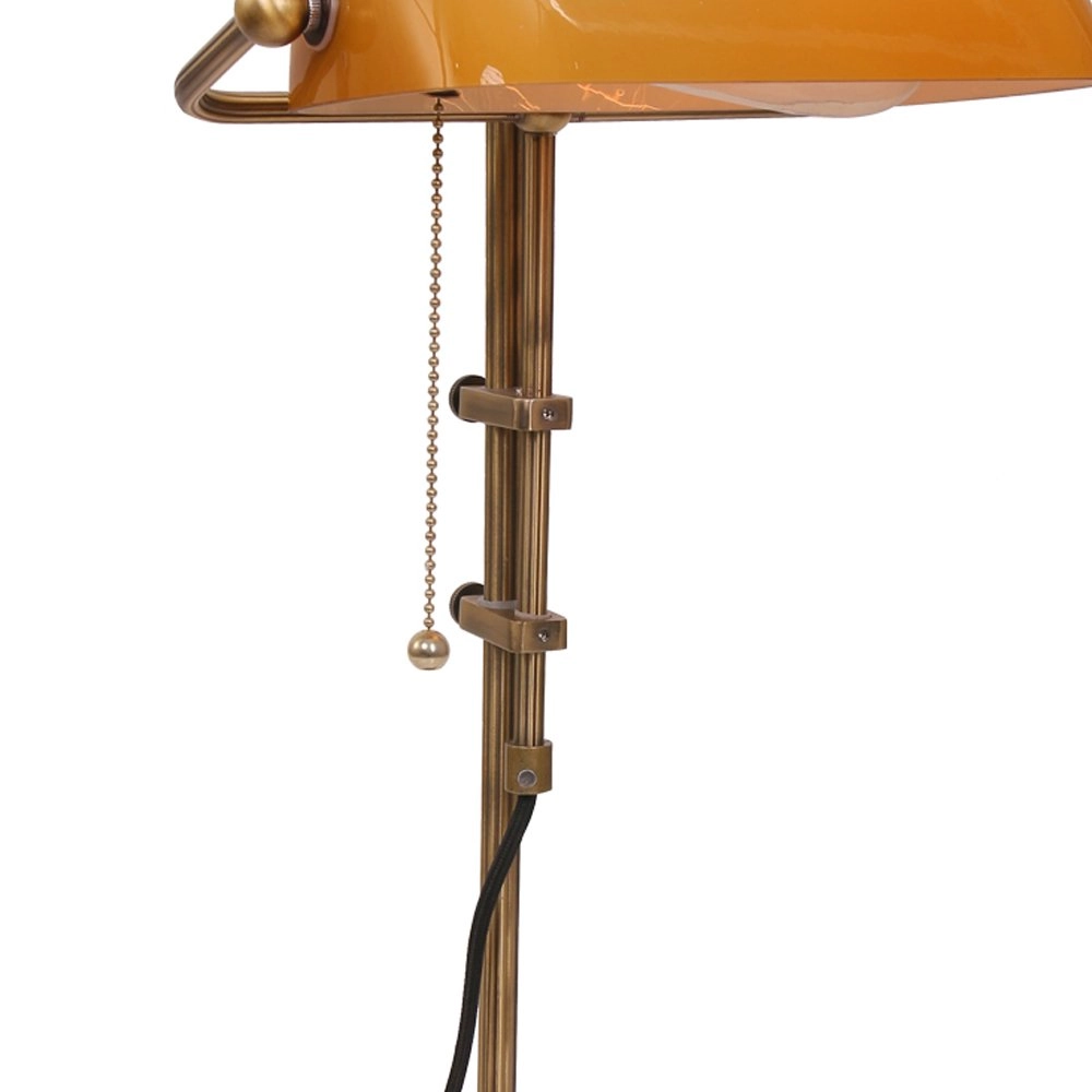 Lampe de banquier Ancilla bronze avec marron Steinhauer 8712746104417