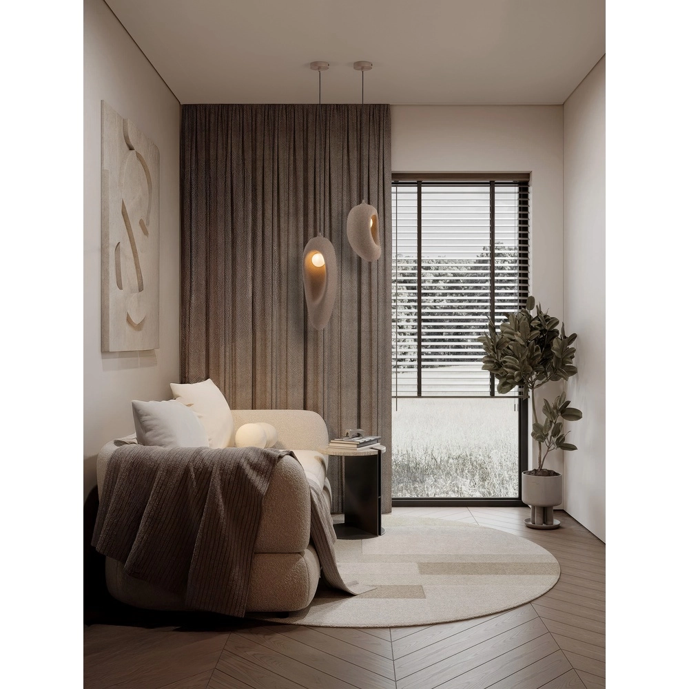 Suspension naturelle Tempus marron 48cm Lyora 5212017476869