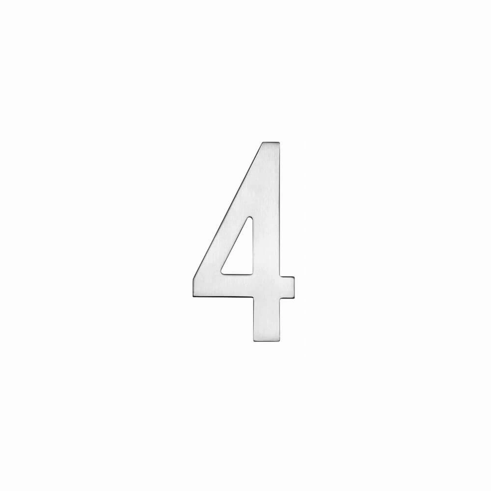Maison numéro 4 Numbra Acier inoxydable 15cm