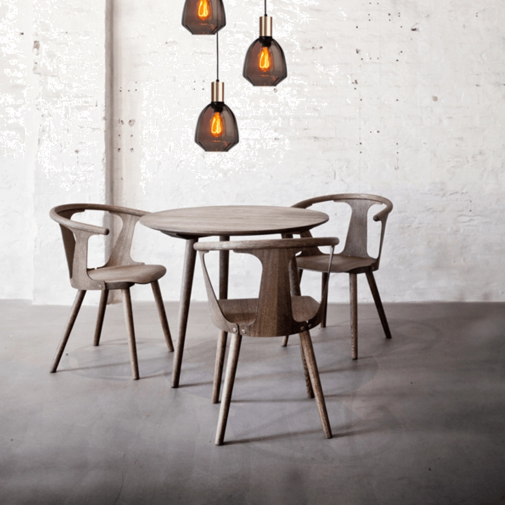 Suspension loft 3 lumières - or - Porto avec des lunettes rouges Nicolette Masterlight 8718121270913