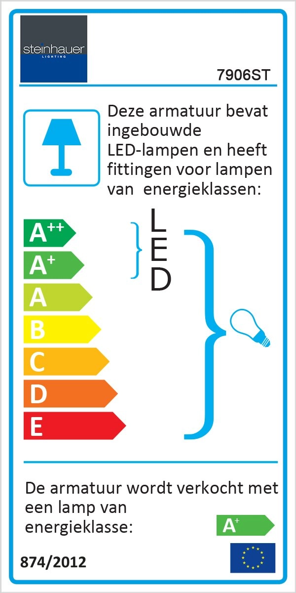 Spot de plafond LED Natasja Led 6 gris clair Steinhauer 8712746112054