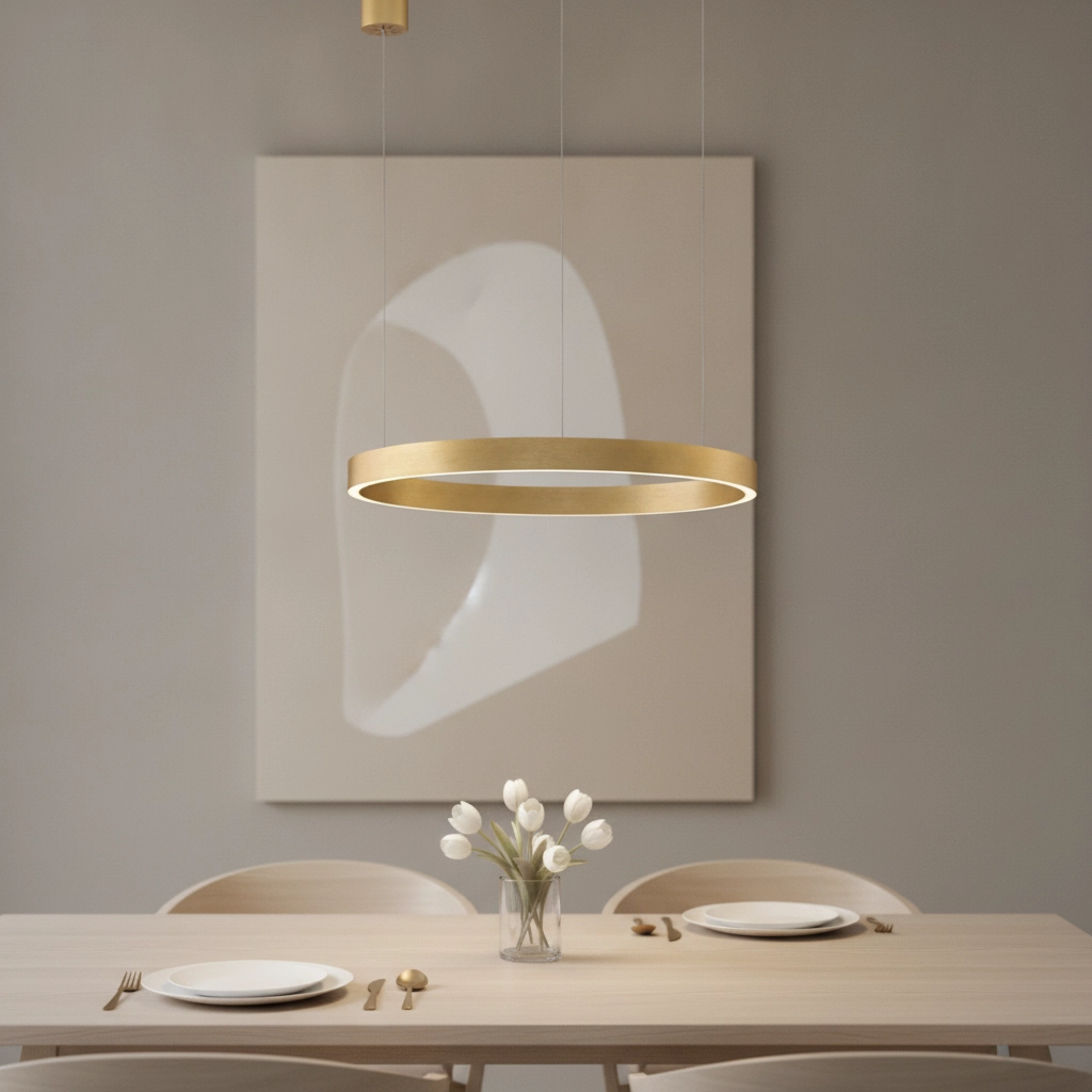 Suspension dorée Elowen design Ø 60cm