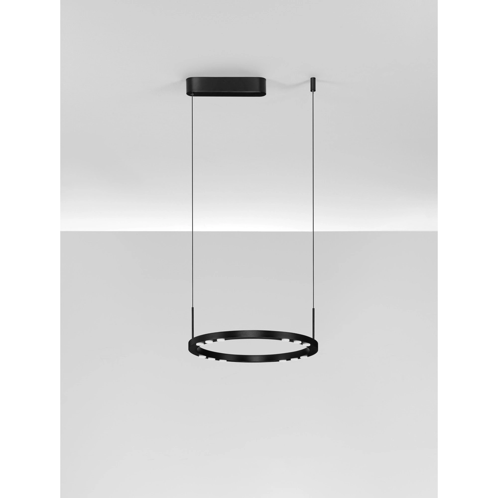 Suspension élégante Lunette noir Ø 40cm Lyora 5212017465184