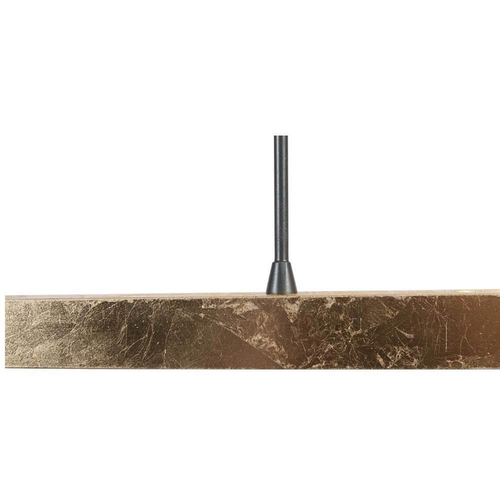 Lampe suspendue noire Real 3 160cm avec de l'or Masterlight 8718121216331