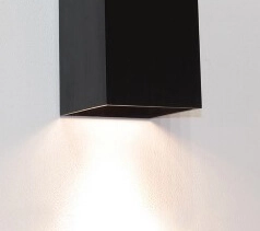 Briquet carré haut et bas Dante2 noir Artdelight 8720701101128