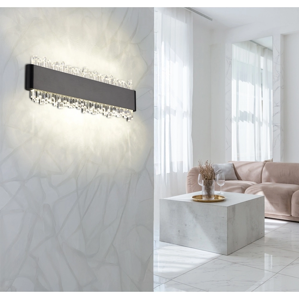 Lampe murale noire Stalagmita 25 cm Globo 9007371578740