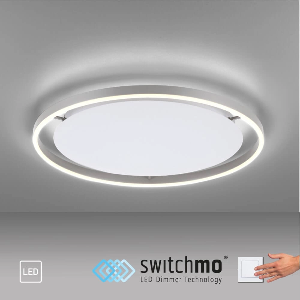 Plafonnier Ritus aluminium Ø 58,5cm Just Light 4043689983475