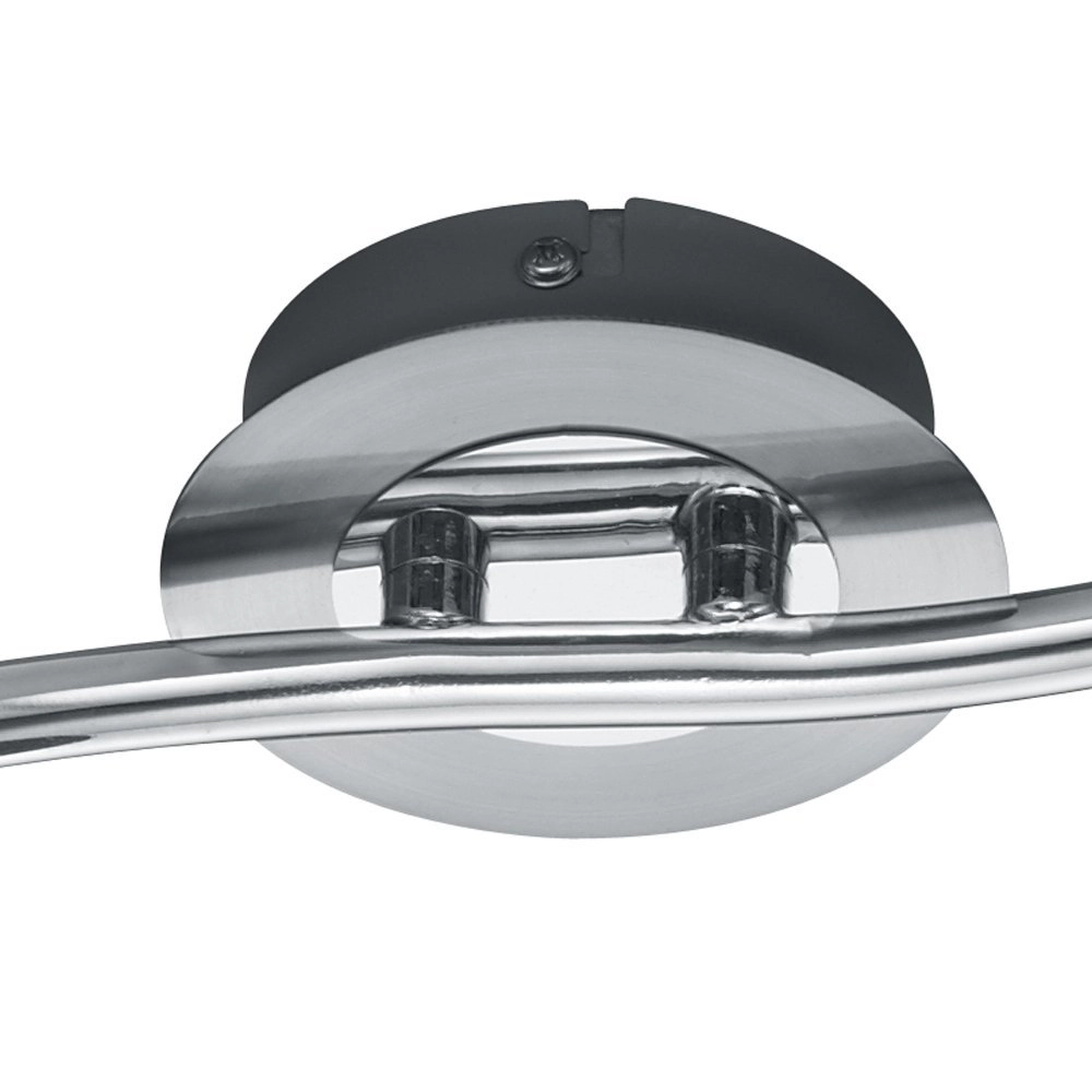 Spot de plafond LED Levisto 2 lumières nickel mat Trio 4017807281651