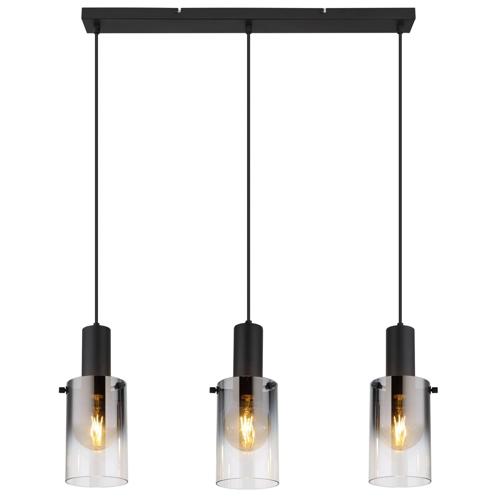 Lampe pendante à 3 lampes Florentina Design noir Globo 9007371452149