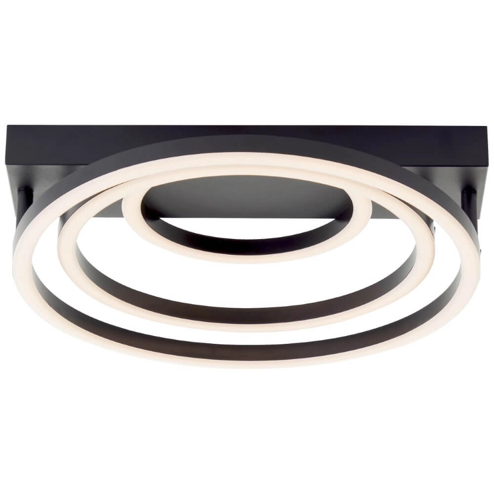 Plafonnier à intensité variable Pedley noir Brilliant 4004353442094