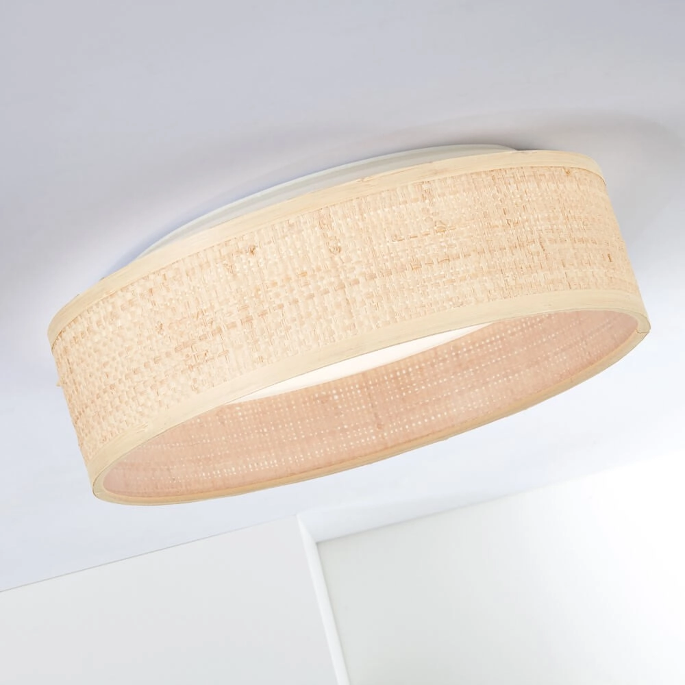 Plafonnier Zoe blanc avec couleur naturelle Brilliant 4004353421617