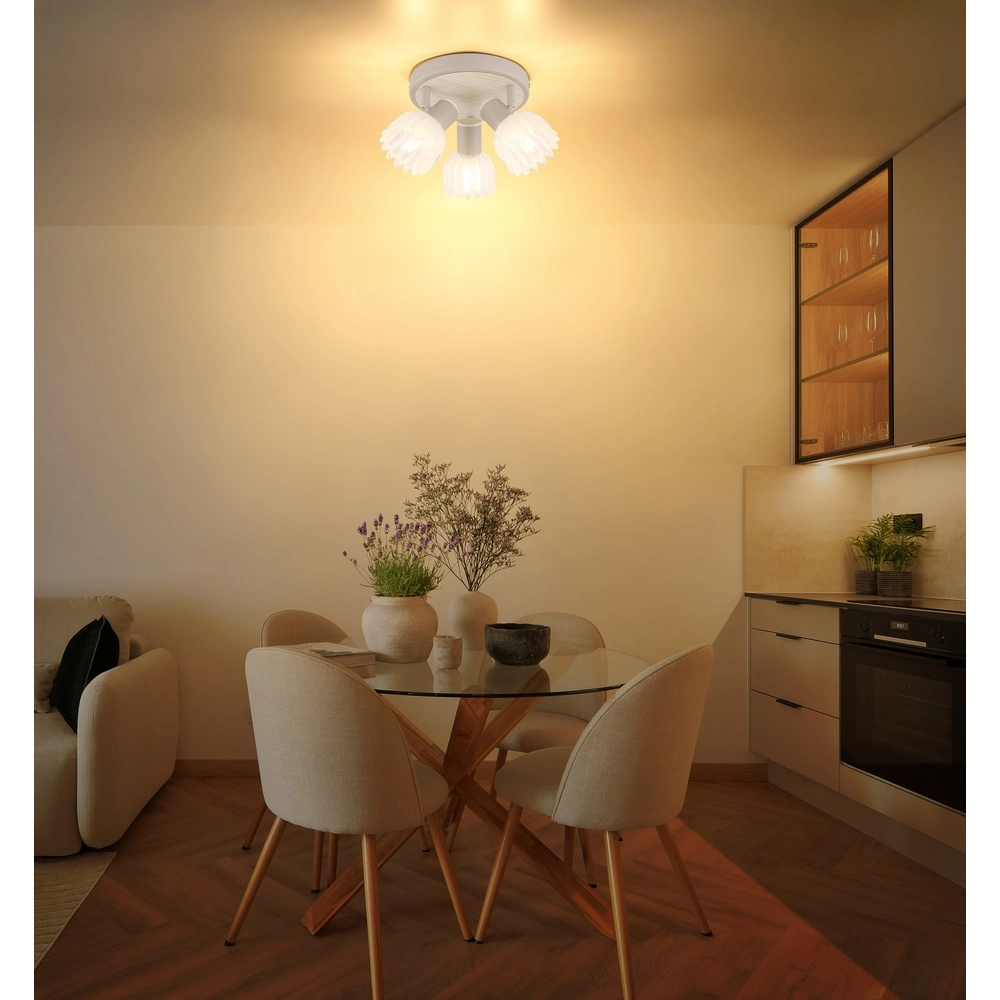 Spot de plafond 3 lumières Planta brun sable Globo 9007371572939