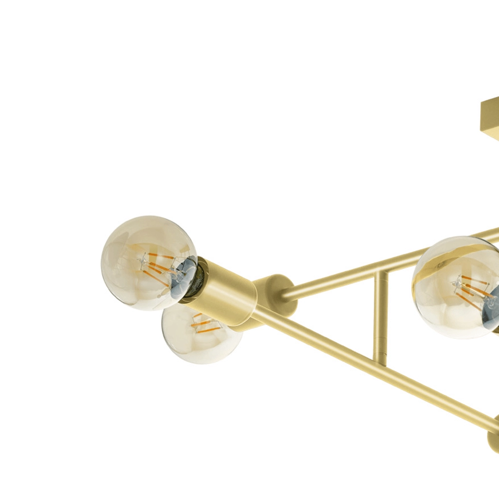 Plafonnier doré Belsiana 1 8 lumières Eglo 9002759988821