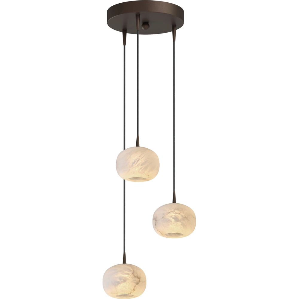 Lampe pendante de conception Alta Cacao à 3 lumières