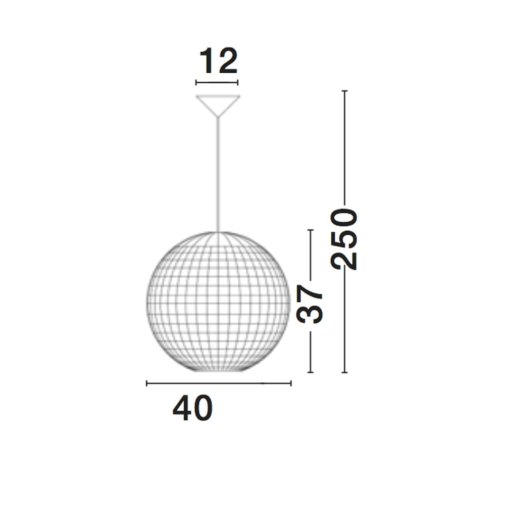 Suspension en rotin Griffin Ø 40cm Lyora 5212017416643