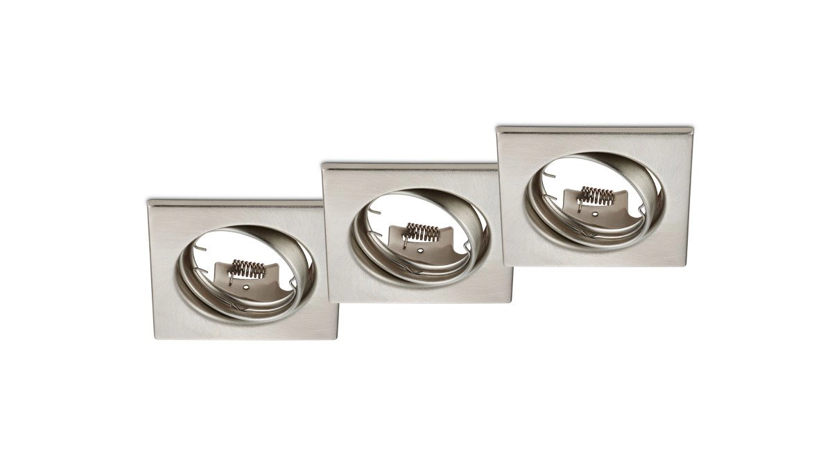 Spot encastrable Jura (3x) gris métallisé