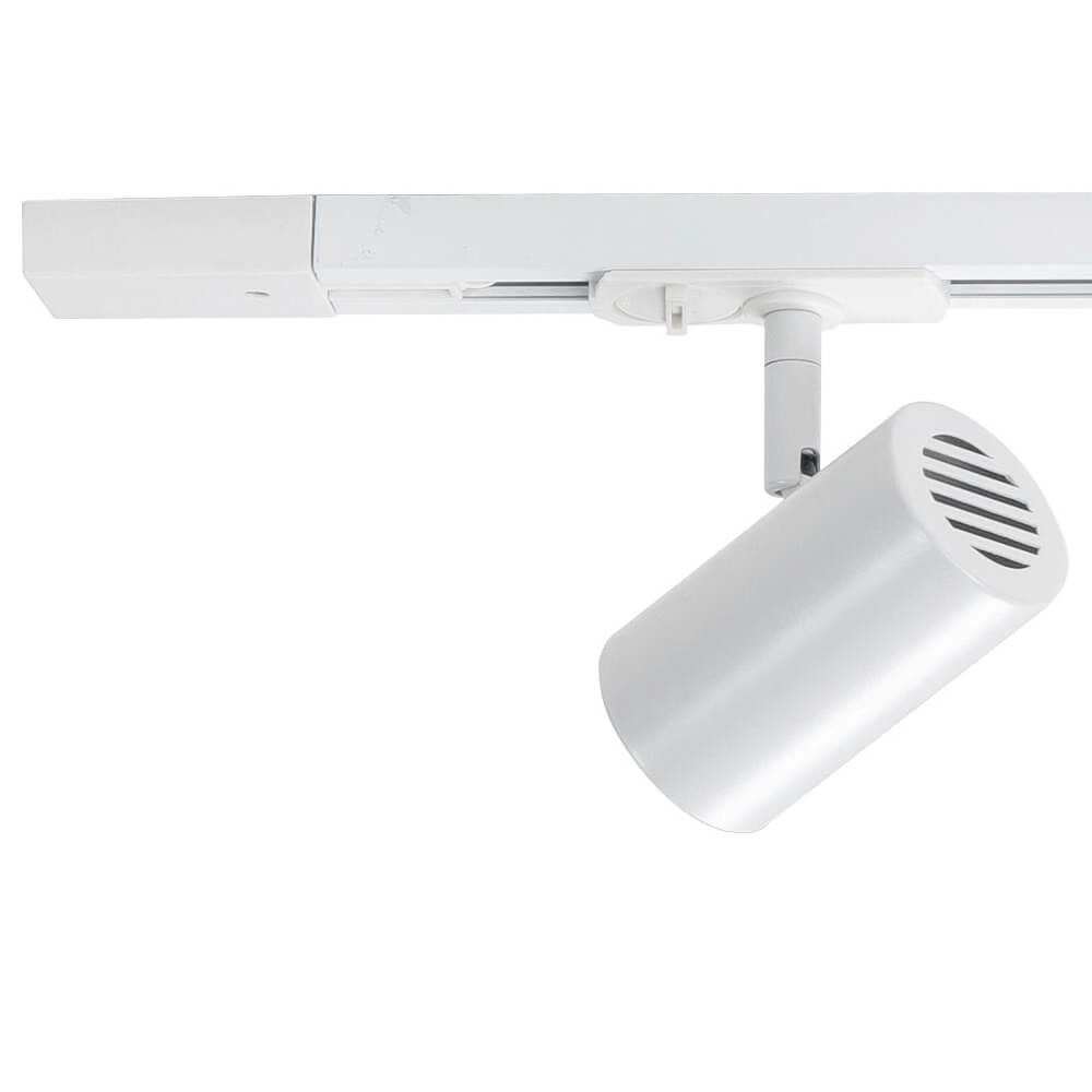 Jeu de rails monophasés 100cm Cilinder blanc avec 3 taches Highlight 8718379039546