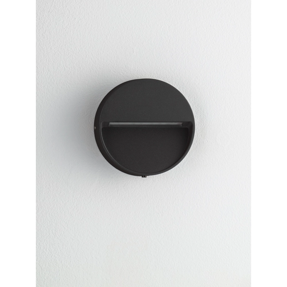 Lampe murale ronde Sete Noir Lyora 5212017497925