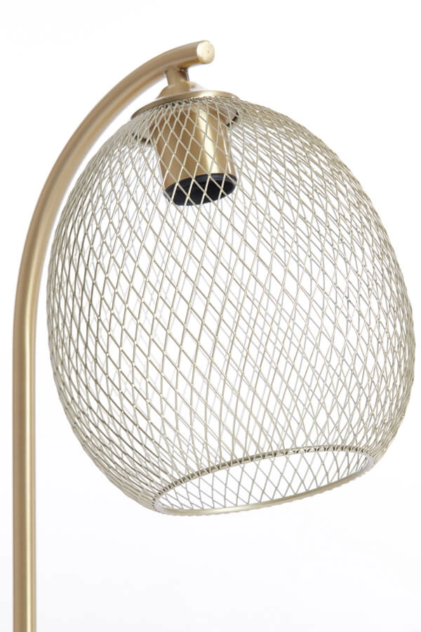 Lampe de table dorée Moroc Ø 20cm Light & Living 8717807686420