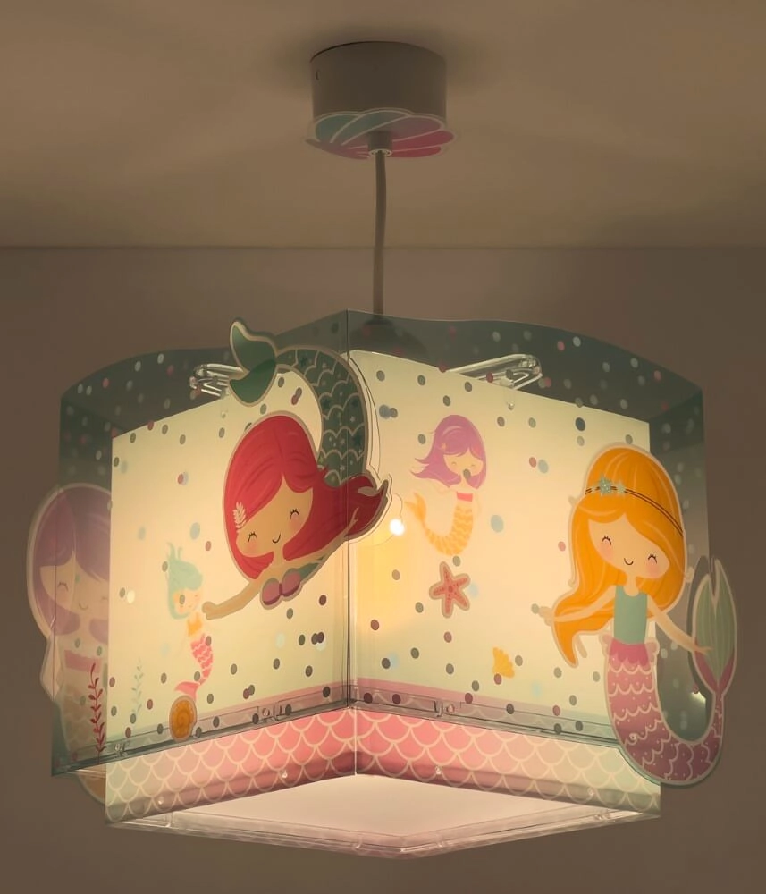 Lampe suspendue chambre d'enfant Mermaids Dalber 8420406634421
