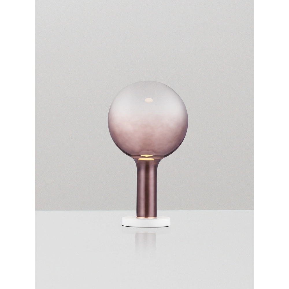 Lampe de table Nostos verre brun