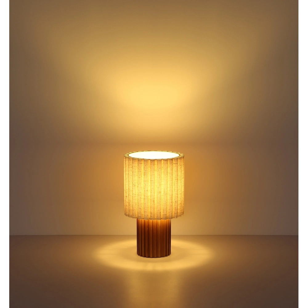 Lampe de table unique Jannie Rond brun Globo 9007371586905