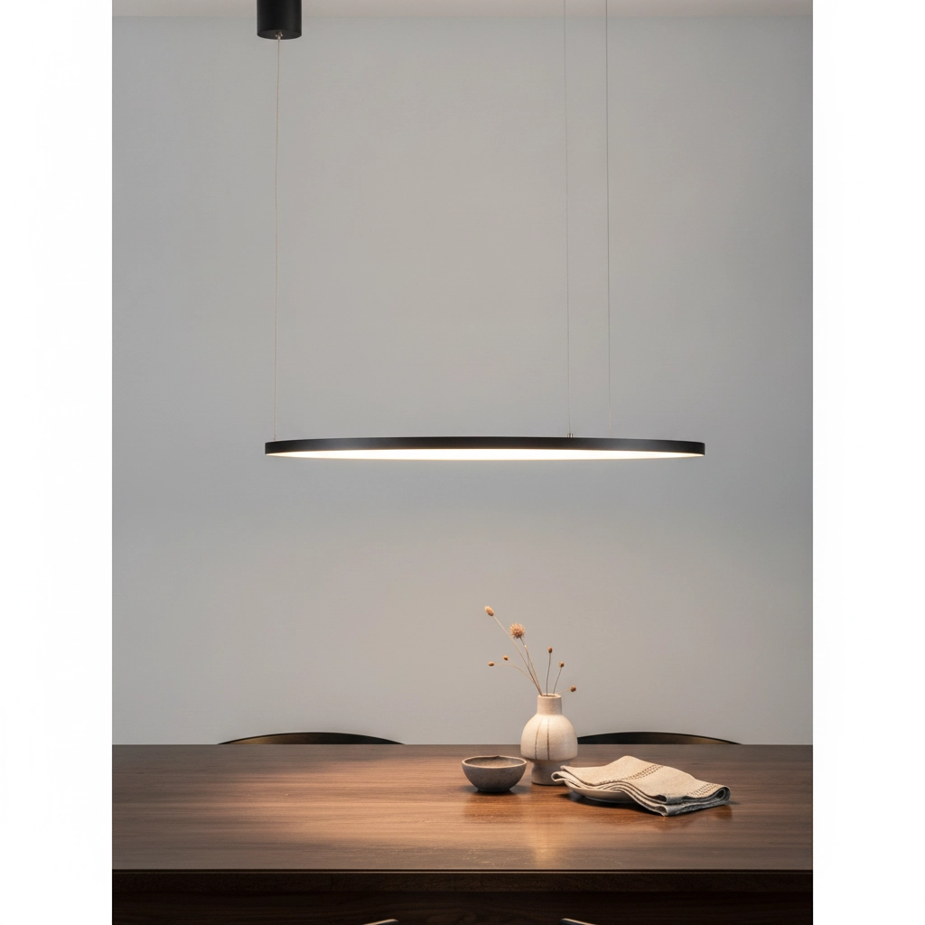 Suspension ronde Tarquin noir Ø 60cm