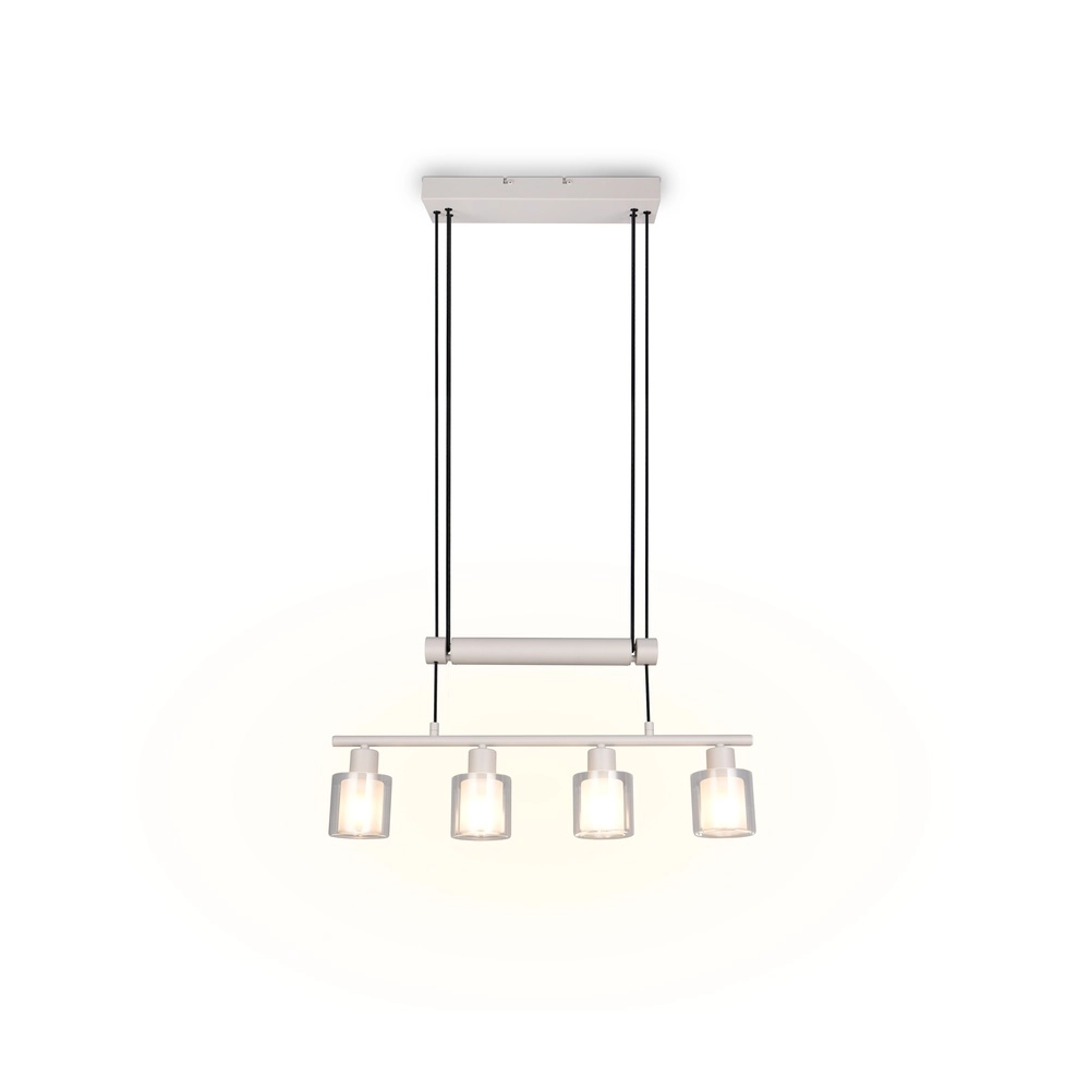 Lampe suspendue Neralo 4-gris clair Trio 4017807702910