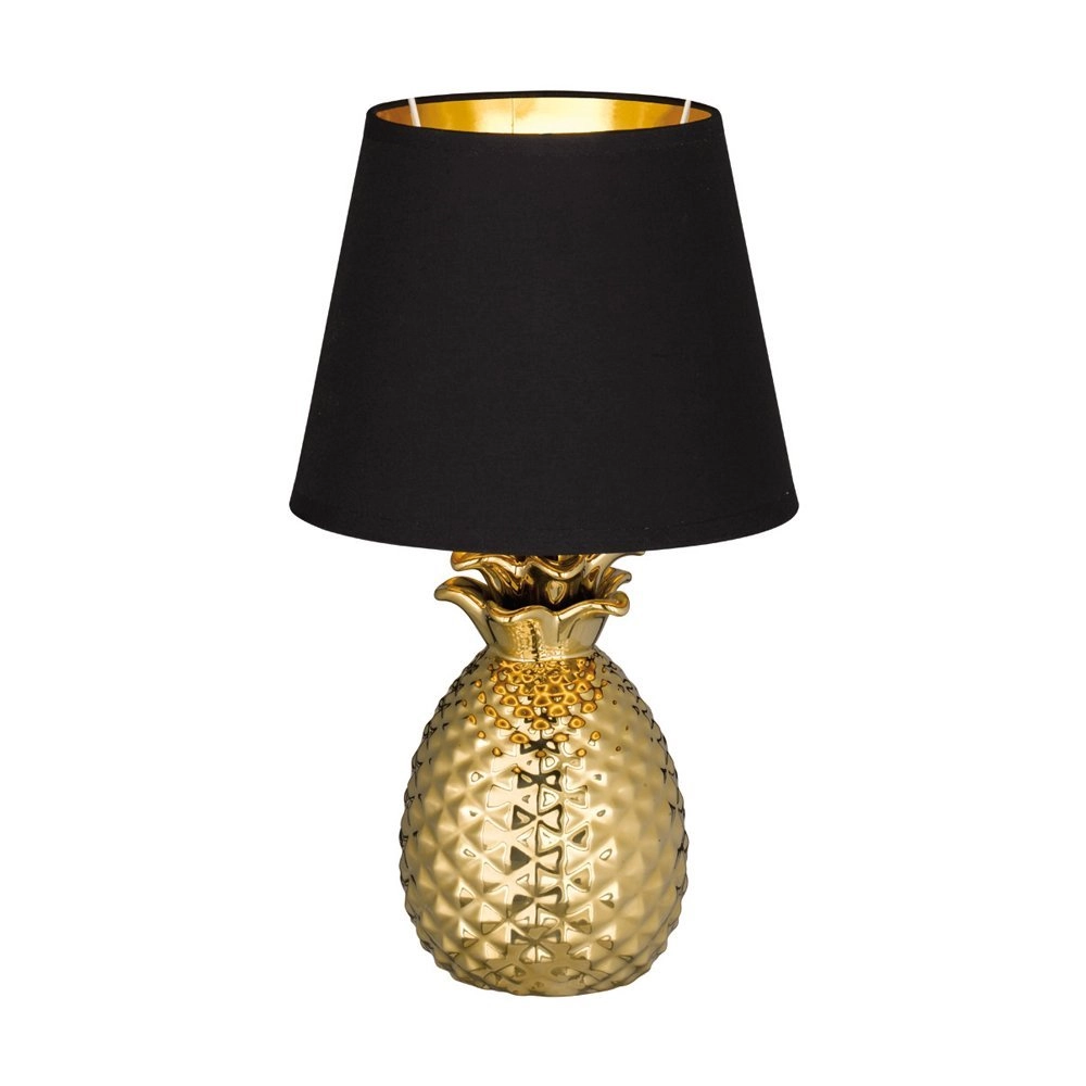 Lampe de table Pineapple 35 cm d'or avec du noir Lampe de table Pineapple 35 cm d'or avec du noir