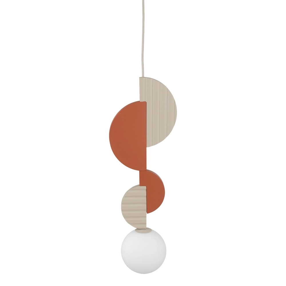 Lampe pendante unique Drops Color Terre cuite Lyora 5903139111942