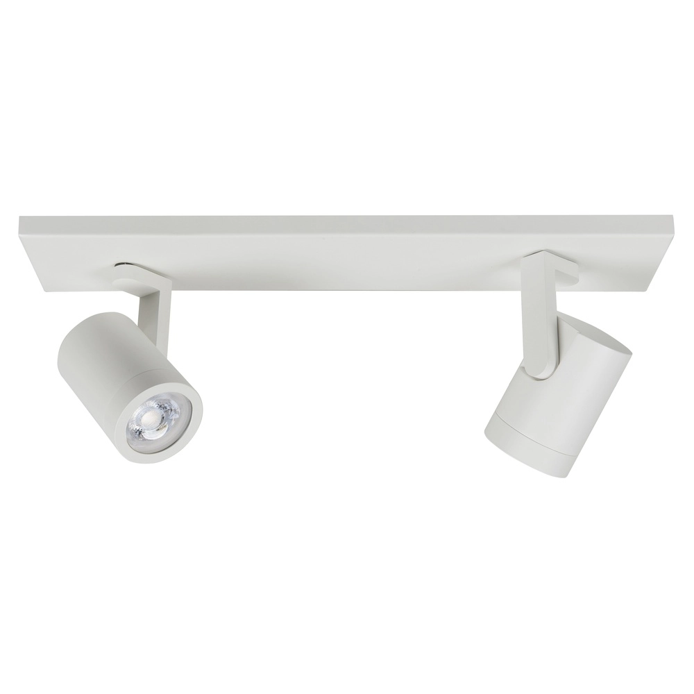 Spot monté en surface Halo Spot Blanc 2 lumières droit