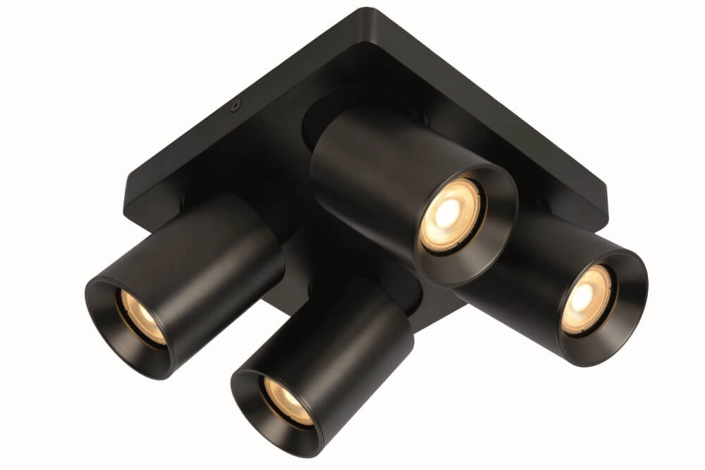 Spot en saillie 4 lumières Megano anthracite orientable