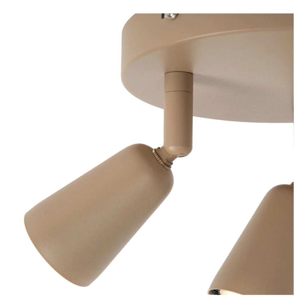 Projecteur de plafond Tiana Taupe 3 clairs Lucide 5411212650412